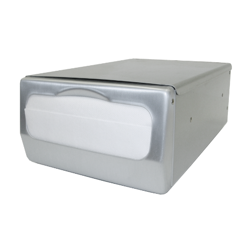 dispensador-servilletas-barra-minifold-acero-satinado-ND006113.jpg: Dispensador de servilletas Minifold ND006113 para mostrador, en acero inoxidable satinado.