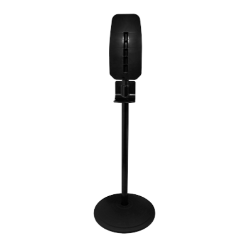 palmer-fixture-pedestal-higiene-modular-SF050316-negro.jpg: Pedestal de higiene modular Palmer Fixture SF050316 en color negro, diseñado para sostener un dispensador de sanitizante